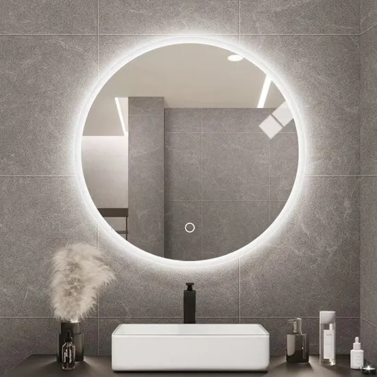 Wall Hung Bathroom Vanity Mirror LED Smart Mirror Makeup Mirror