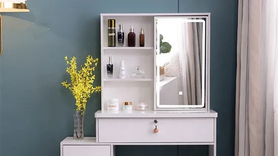 Stainless Steel PVC Aluminum Bathroom Solid Wood Wall Wash Basin Vanity Mirror Cabinet