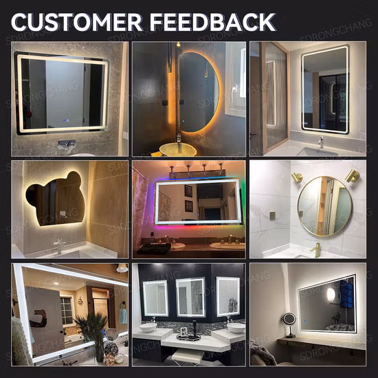 Frameless Illuminated Smart Large Light Wall Mirror Bathroom LED Mirror